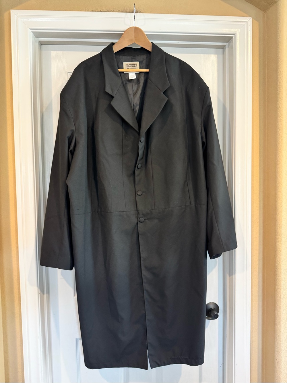 Frontier Classics Long Black Western Duster Coat – Cowboy Formal Tombstone - 54